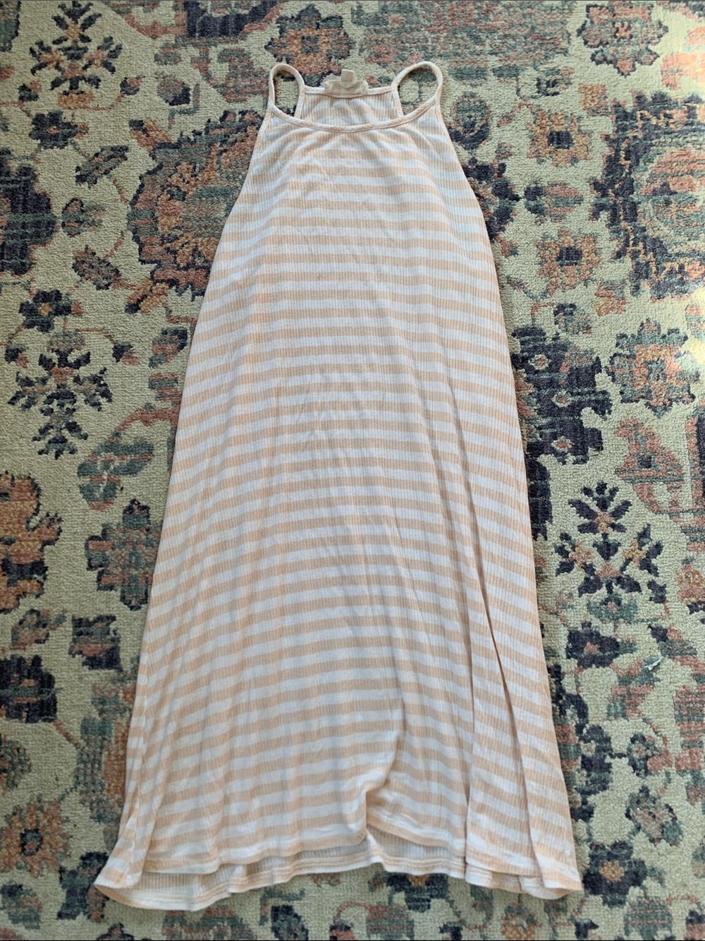 Rolla Coster Cream & Tan Striped Dress